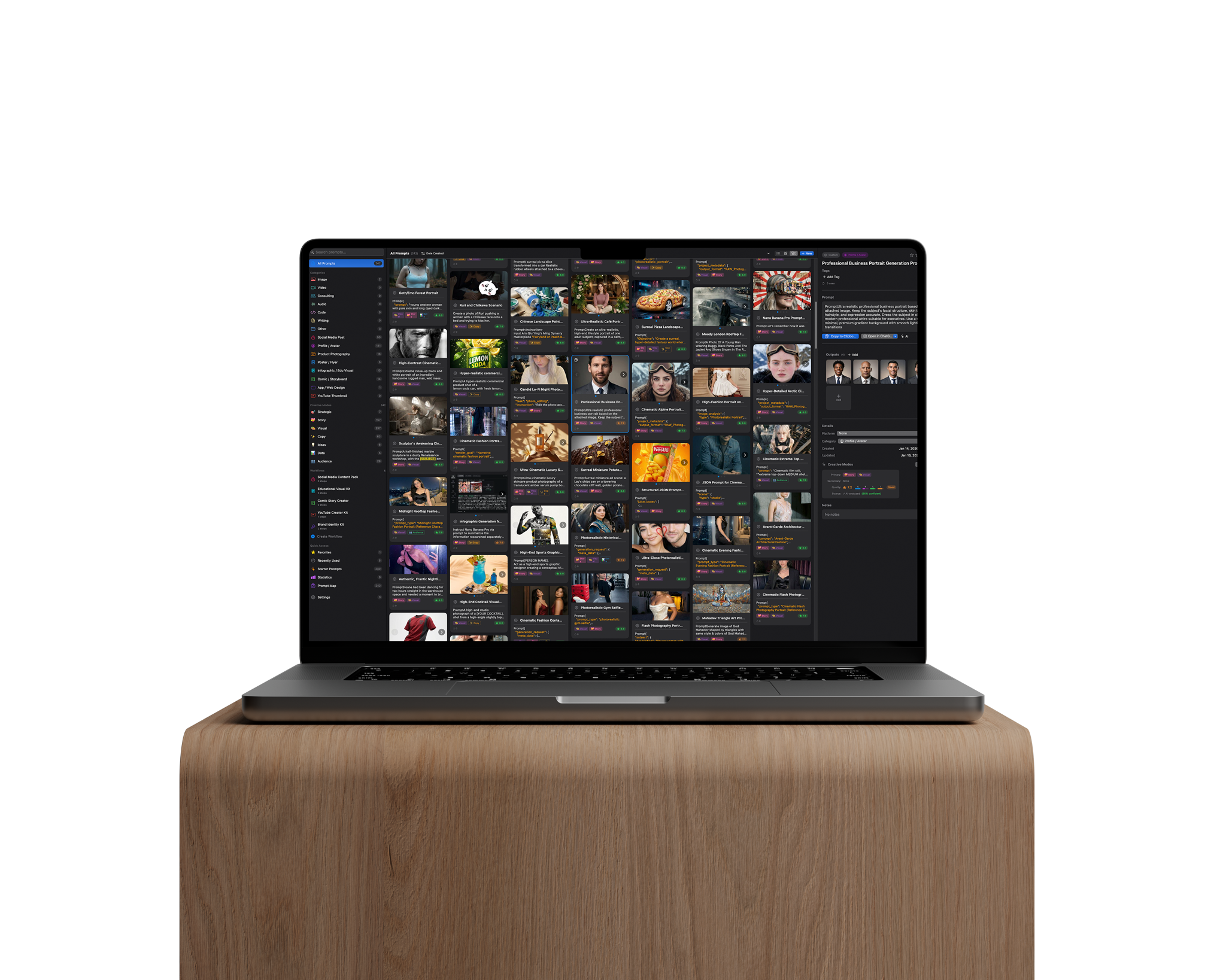 AI Prompt Vault interface